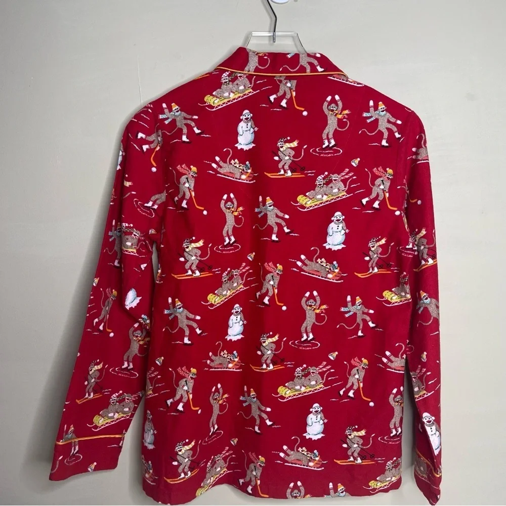 Nick and Nora Sleepwear Flannel Pajama Top only - Picture 4 of 9